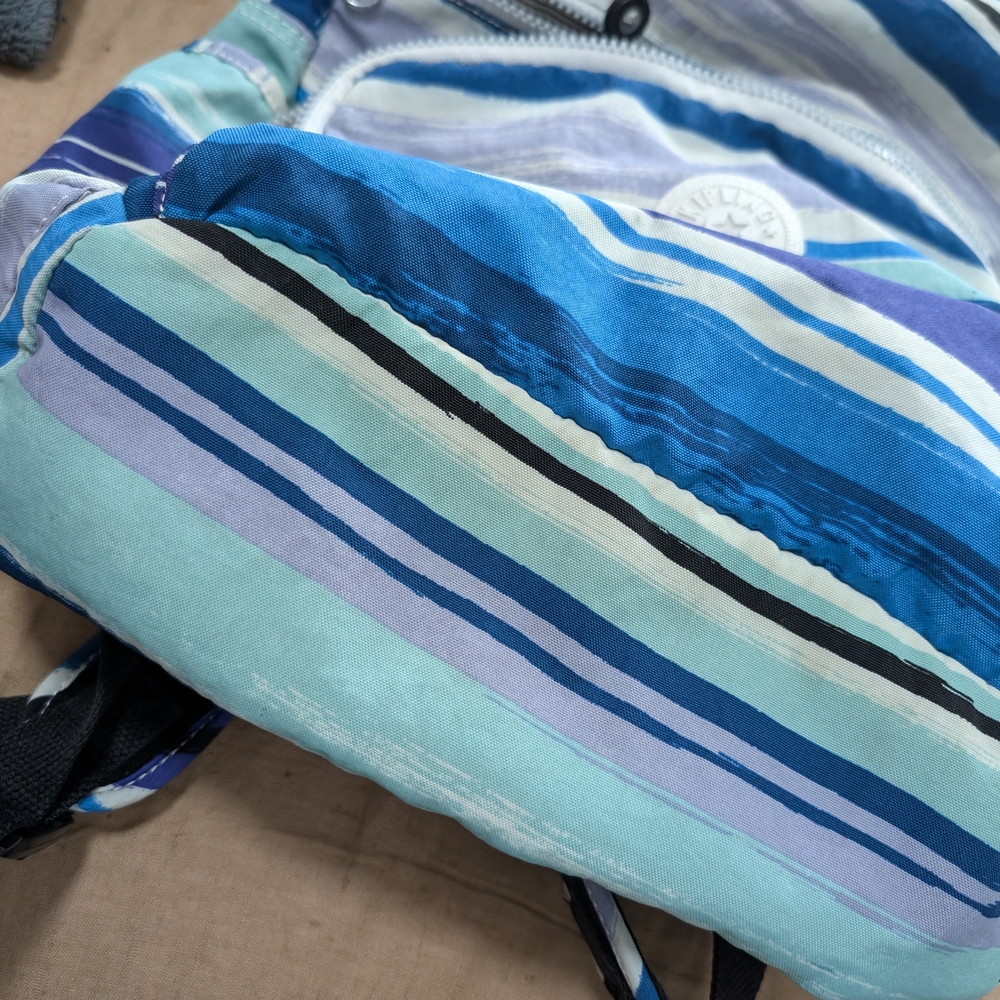 Kipling Multicolor Striped Backpack - Picture 6 of 13